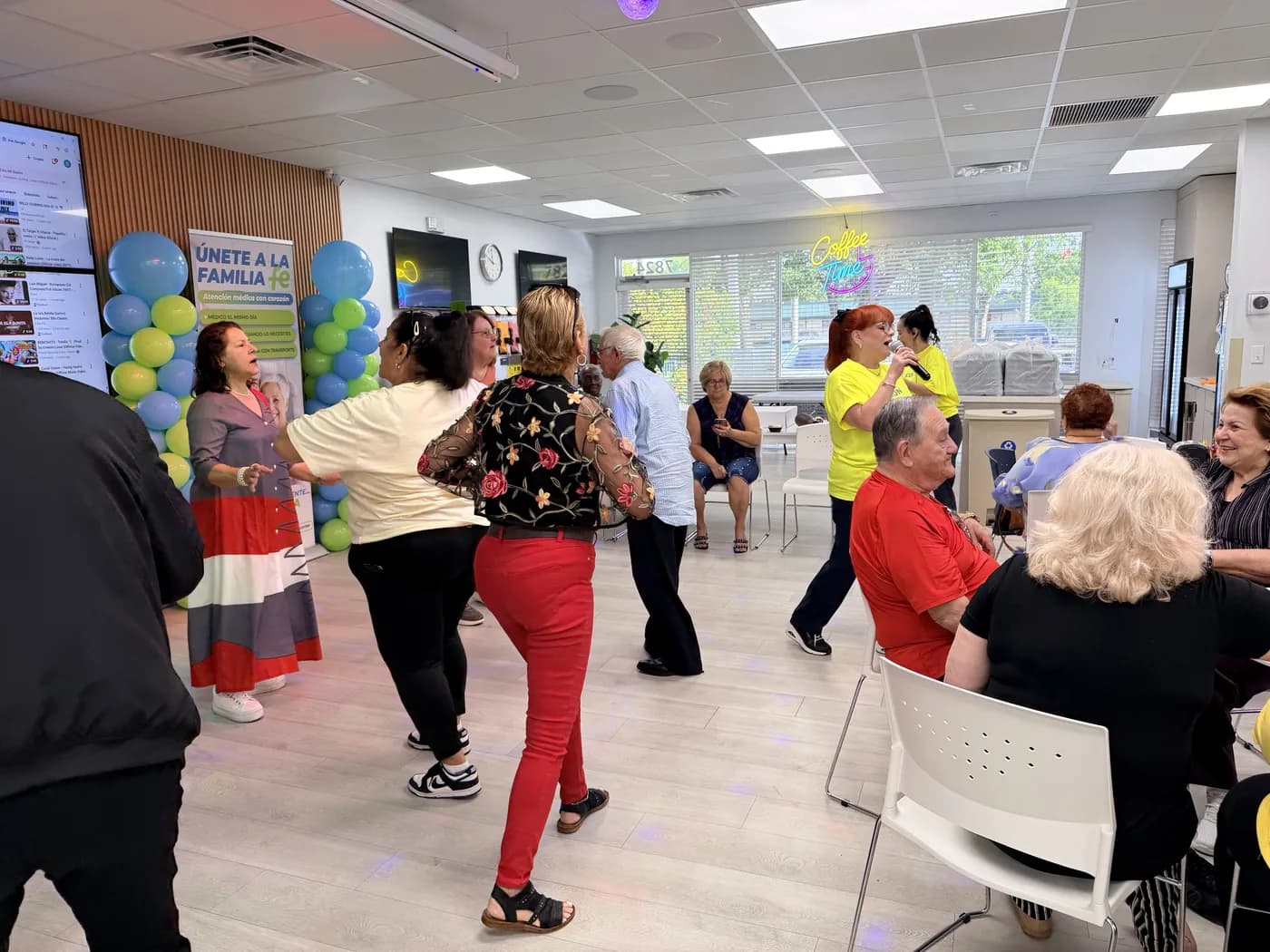 Neighbors gathered together at a Giving Future Foundation community event
